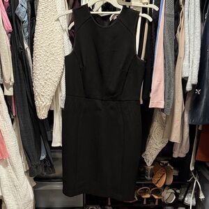 LOFT Black Midi Dress